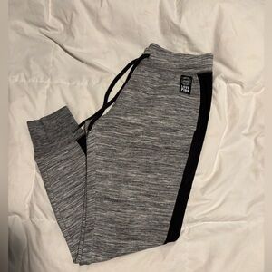 PINK Victoria's Secret Heather Gray and Black Joggers